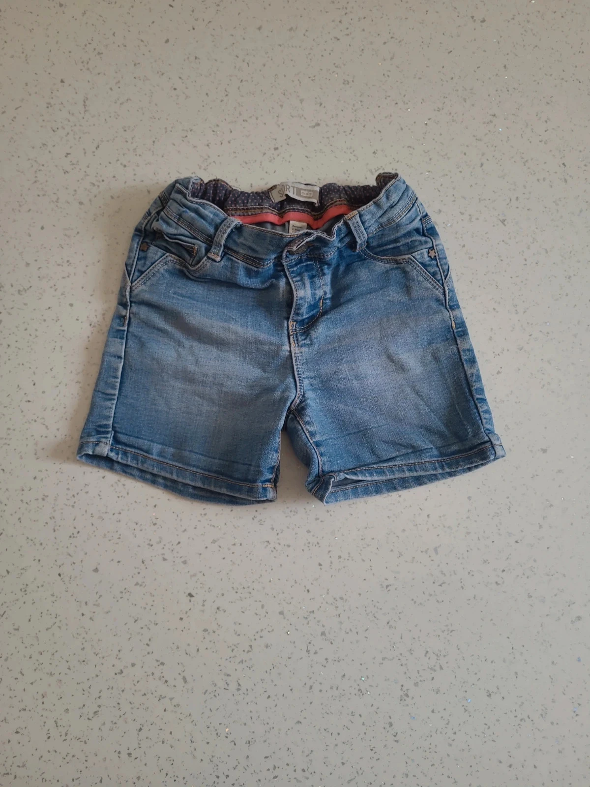 Short en jeans fille